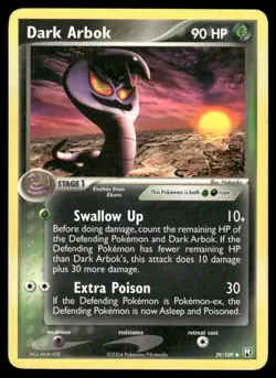 Pokemon Cards Dark Arbok 29/109 Team Rocket Returns Uncommon LP - Image 1