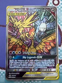 Moltres Zapados Articuno GX Tag Team Promo SM210 Pokemon Card TCG NM Condition - Image 1