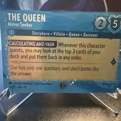 Mirror Seeker (Epic) Holofoil Card Near Mint Condition, Lorcana TCG - Image 3