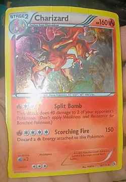 Pokemon TCG Charizard 19/113 Legendary Treasures Rare Cosmos Holo Foil Card 2013 - Image 1