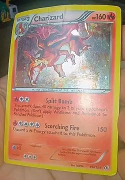 Pokemon TCG Charizard 19/113 Legendary Treasures Rare Cosmos Holo Foil Card 2013 - Image 2