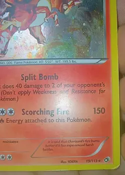 Pokemon TCG Charizard 19/113 Legendary Treasures Rare Cosmos Holo Foil Card 2013 - Image 4