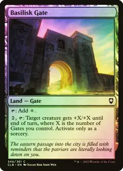 NM Foil Basilisk Gate, MTG, Baldur's Gate, Magic the Gathering, 346 - Image 1