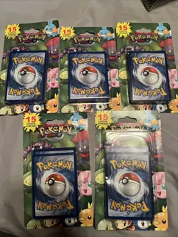 Lot Of 5 Vintage 2012 Pokemon Booster Packs 15 Card + Promo Factory Sealed - Image 1