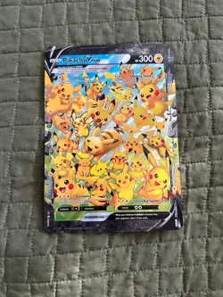 Pokemon TCG Pikachu V Union Jumbo Card SWSH139-142 - Image 1