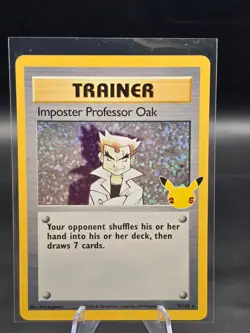 Pokemon TCG - Imposter Professor Oak 73/102 Holo Rare - Celebrations 25th - NM - Image 1