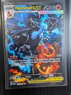Mega Charizard X EX SIR 125/094 Phantasmal Flames English Pokemon TCG Pack Fresh - Image 1