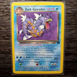 Pokemon Dark Gyarados 25/82 Non-Holo Rare Team Rocket LP - Image 1