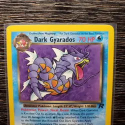 Pokemon Dark Gyarados 25/82 Non-Holo Rare Team Rocket LP - Image 2