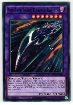 RED-EYES BLACK DRAGON SWORD LEDD-ENA43 COMMON YU-GI-OH TCG - Image 1