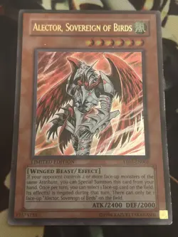 Yugioh: Alector, Sovereign of Birds - YR05-EN001 - Ultra Rare - Limited Ed - MP - Image 1
