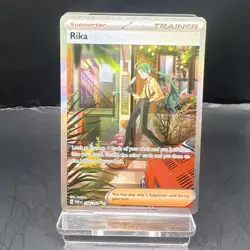 Pokemon TCG Rika Trainer Card Special Illustration Rare Paradox Rift 258/182 - Image 1