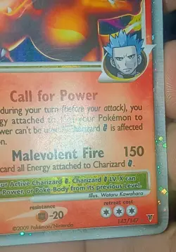 Charizard G LV.X Holo Card 143/147 Supreme Victors Rare Pokemon "Marked" - Image 4