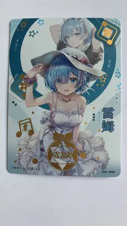 Rem Re:Zero Goddess Story TCG Waifu Holo Anime Card - Image 1