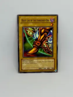 Yugioh Card Right Leg of the Forbidden One DB1-EN135 Common LP - Image 1