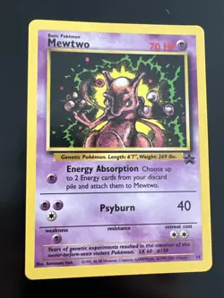 Pokemon TCG Mewtwo #14 Wizards of the Coast Black Star Promo - NM - w/extra card - Image 1
