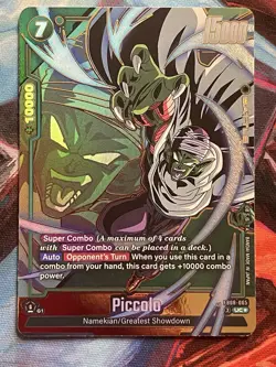 Piccolo FB08-065 Gold Alternate Art Saiyan's Pride Dragon Ball English Card - Image 1