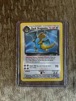 Dark Dragonite 22/82 Team Rocket Non-Holo Rare Pokemon Card WOTC - LP+ - Image 1