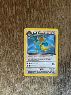 Dark Dragonite 22/82 Team Rocket Non-Holo Rare Pokemon Card WOTC - LP+ - Image 2