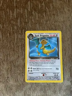 Dark Dragonite 22/82 Team Rocket Non-Holo Rare Pokemon Card WOTC - LP+ - Image 5