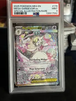 Pokemon Mega Gardevoir EX 178/132 - SIR - English Mega Evolutions PSA 9 MINT - Image 1