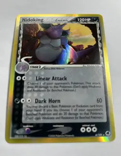 Pokemon TCG Nidoking EX Dragon Frontiers 6/101 Holo Rare Delta Species 2006 - Image 2