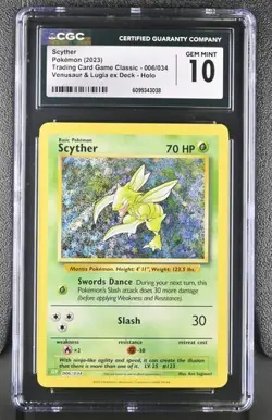 Scyther *CGC 10* Holo *Classic Collection* #6 * Pokemon - Image 1