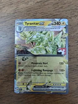 Pokemon TCG - Tyranitar ex 066/197 Play Stamped Prize Pack Series 4 Holo - Image 1