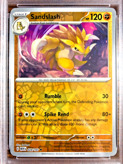 Sandslash Reverse Holo #028 - PSA NM-MT 8 - Scarlet & Violet 151 - Pokemon TCG - Image 2