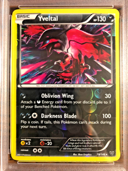 Yveltal Reverse Holo Rare #78 - PSA NM-MT 8 - 2014 XY Base Set - Pokemon TCG - Image 2
