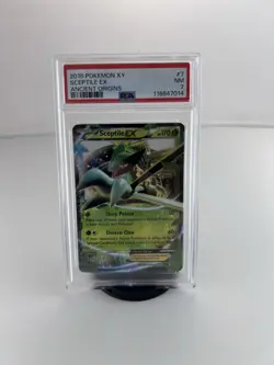 2015 Pokemon XY 7/98 Sceptile Ex Ancient Origins NM PSA 7 - Image 1
