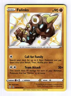 Falinks Shining Fates: Shiny Vault #SV074 (2020) Holo NM Pokemon - Image 1