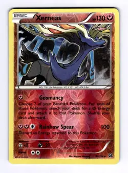 Xerneas XY - Steam Siege #81 (2016) Reverse Holo NM Pokemon - Image 1