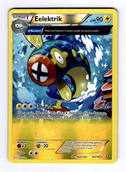Eelektrik (Alpha) XY - Primal Clash #64 (2015) Rare Reverse Holo NM Pokemon - Image 1