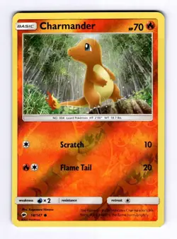 Charmander SM - Burning Shadows #18 (2017) Common Reverse Holo NM Pokemon - Image 1