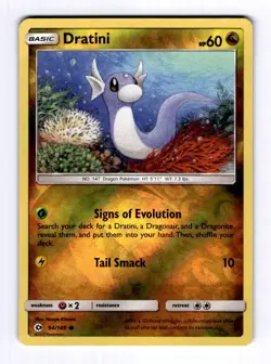 Dratini SM Base Set #94 (2017) Common Reverse Holo NM Pokemon - Image 1