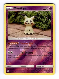Mimikyu (97) SM - Cosmic Eclipse #97 (2019) Rare Reverse Holo NM Pokemon - Image 1