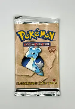 21.32 g HEAVY 1st Edition Fossil Lapras Pokemon TCG Sealed Booster Pack - Image 2