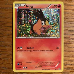 Pokemon TCG 2011 Tepig 3/12 Confetti Holo McDonalds Promo - Image 1