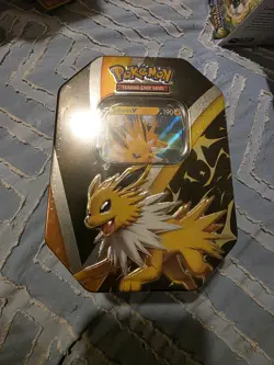 Pokemon TCG: Eevee Evolutions Tin (Jolteon V) (RESERVED FOR BUYER) - Image 1