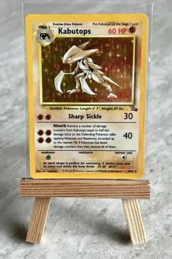 Pokemon TCG Kabutops 9/62 Fossil Holo Rare (English) - MP - Image 1