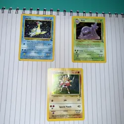 Pokemon TCG vintage holo lot of 3 - heavy played lot 121 -(10/62)(8/130) (13/62) - Image 1