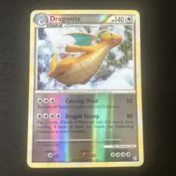 Dragonite Reverse Holo 18/102 HeartGold SoulSilver Triumphant Pokemon LP+ - Image 1