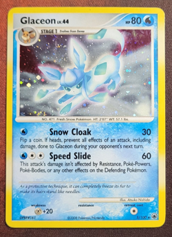 Pokemon TCG Glaceon Holo 2008 Majestic Dawn 5/100 - LP - Image 1