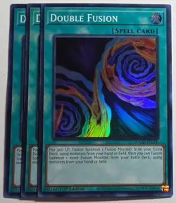Yugioh x3 Double Fusion DOOD-EN100 Super Rare 1st Edition - Image 1