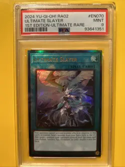 YuGiOh ULTIMATE SLAYER #RA02-EN070🔥PSA 9 MINT🔥1st EDITION-2024 ULTIMATE RARE - Image 3