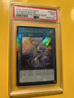 YuGiOh ULTIMATE SLAYER #RA02-EN070🔥PSA 9 MINT🔥1st EDITION-2024 ULTIMATE RARE - Image 5