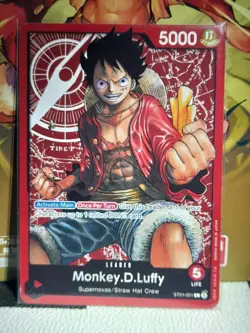 One Piece TCG Monkey.D.Luffy ST01-001 - Image 1