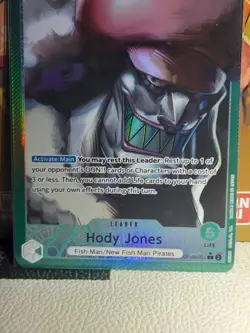 One Piece Card Hody Jones OP06-020 Alt Art Eng Wings Of the Captain - Image 3