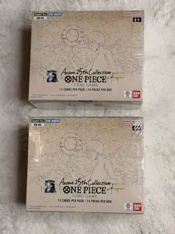 EB02 - ENG One Piece Set of 2 Display Booster Box Anime 25th Anniversary Sealed - Image 1